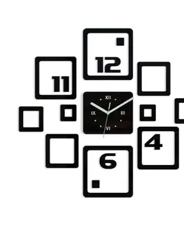 Nalepovací hodiny ModernClock 3D nalepovací hodiny Otto černé