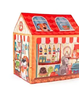Hračky na zahradu Woody Dětský stan domeček Pet Shop, 95 x 72 x 102 cm
