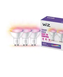 Žárovky WiZ SADA 3x LED RGBW Stmívatelná žárovka GU10/4,7W/230V 2200-6500K CRI 90 Wi-Fi -WiZ 