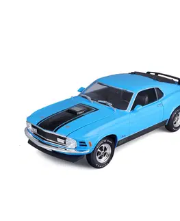 Hračky MAISTO - 1970 Ford Mustang Mach 1, modrá, 1:18