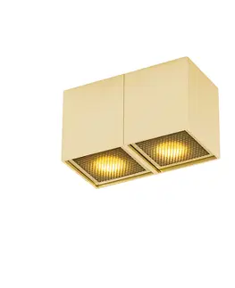 Bodova svetla Designová bodová zlatá 2-světlá - Qubo Honey