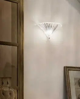 Klasická nástěnná svítidla Ideal Lux SANTA AP1 BIG TRASPARENTE SVÍTIDLO NÁSTĚNNÉ 087368
