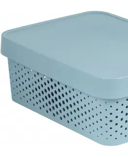 Úložné boxy CURVER - Box úložný s víkem 11L UH světle šedý