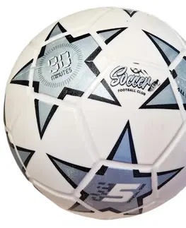 Hračky STAR TOYS - Fotbalový míč Soccer stříbrná velikost 5