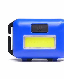 Čelovky Solight čelová LED COB svítilna, 3W, modrá WH26