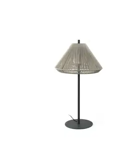 Stojací svítidla FARO SAIGON OUT 1200 C70 stojací lampa, šedá/béžová