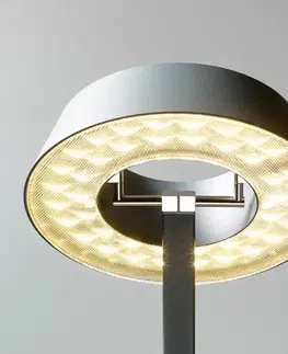 Stolní lampy Oligo OLIGO Glance LED stolní lampa oblouk šedá matná