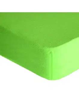 Prostěradla Forbyt, Prostěradlo, Froté Premium, zelené 120 x 200 cm