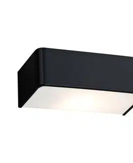 Nástěnná svítidla Euluna Nástěnné světlo Rauma, černá, šířka 20 cm