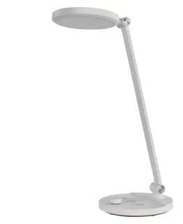 Stolní lampy do kanceláře EMOS LED stolní lampa CHARLES, bílá Z7628W
