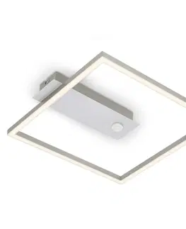 LED stropní svítidla BRILONER LED stropní svítidlo s čidlem, 32 cm, 14W, 400lm, hliník BRILO 3770019