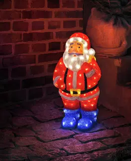 Venkovní vánoční figurky Konstsmide Christmas LED dekorace Santa Claus pestrá IP44 výška 55 cm