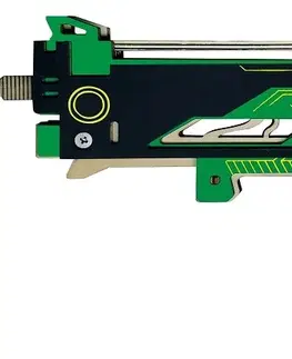 3D puzzle Woodcraft construction kit Dřevěné 3D puzzle Woodcraft zbraň na gumičky Virbius zelená