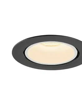 LED podhledová svítidla SLV BIG WHITE NUMINOS GIMBLE XL zápustné stropní svítidlo černé/bílé 2700 K 40° 1006033