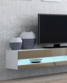 Televizní stolky Televizní stolek VIGO NEW 180 bílá latte