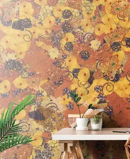Abstraktní tapety Tapeta abstrakcia inšpirovaná G. Klimtom