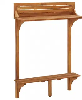 Barové židle Balkonový barový set 3 ks Dekorhome Kulatý