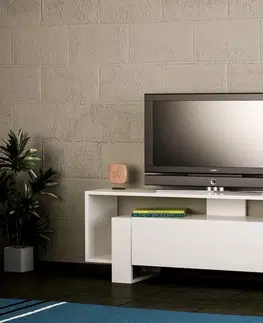TV stolky Hanah Home TV stolek Mery 120 cm bílý