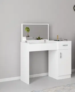 Toaletní stolky Kalune Design Toaletní stolek INCI 74 cm bílý