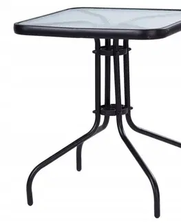 Zahradní stolky 3kraft Zahradní stolek MODERN 60 cm černý