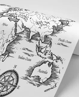 Tapety mapy Tapeta mapa světa v nádherném provedení