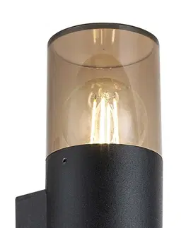 Moderní venkovní nástěnná svítidla Rabalux venkovní svítidlo Teplice E27 1x MAX 12W matná černá IP44 7158