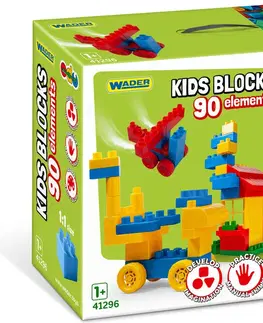 Hračky stavebnice WADER - Kids Blocks - kostky 90 ks