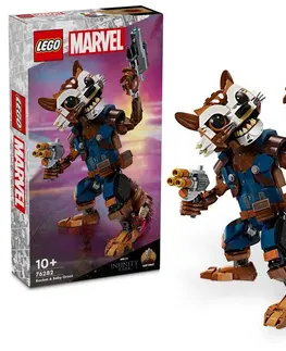 Hračky LEGO LEGO -  Marvel 76282 Rocket a malý Groot