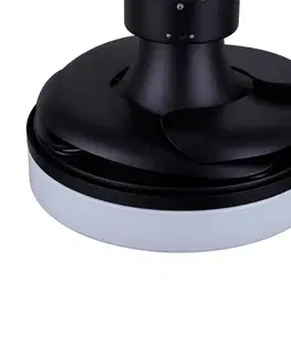 Stropní ventilátory se světlem Beacon Lighting Stropní ventilátor Fanaway Orbit LED žárovka černá