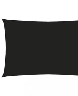 Stínící textilie Stínící plachta obdélníková 2 x 5 m oxfordská látka Dekorhome Černá