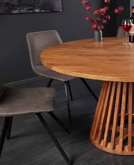 Jídelní stoly LuxD Kulatý jídelní stůl Orella 130 cm akácie