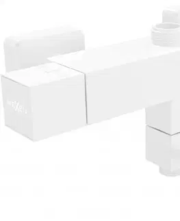 Koupelnové baterie MEXEN Cube baterie termostatická vanová/ sprchová bílá 77910-20