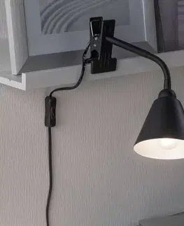 Stolní lampy a lampičky s klipem Paulmann Paulmann Vitis světlo se svorkou, černá