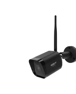 IP kamery iGET Chytrá venkovní kamera se senzorem Full HD 1080p 12V IP65 Wi-Fi Tuya černá 