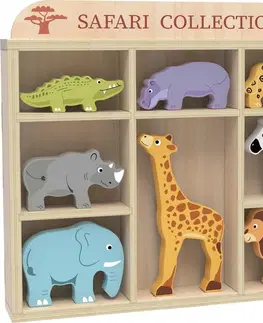 Dřevěné hračky Dvěděti Sada zvířátek Godie Safari