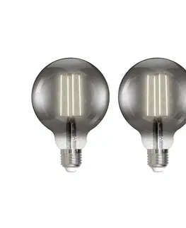 SmartHome LED ostatní žárovky PRIOS Prios Smart LED žárovka sada 2 ks E27 kouřově šedá 4,9W Tuya