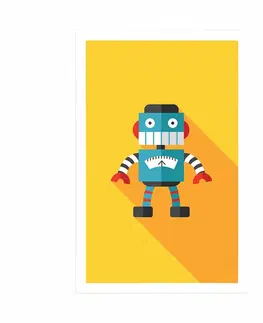 Roboti Plakát veselý robot