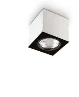 Moderní bodová svítidla Stropní bodové svítidlo Ideal Lux Mood PL1 D15 Square Nero 243931 GU10 1x50W 15cm hranaté černé