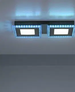 LED stropní svítidla LEUCHTEN DIREKT is JUST LIGHT LED stropní svítidlo černé RGB, CCT stmívatelné s dálkovým ovládáním 2700-5000K LD 14512-18