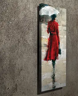 Obrazy Hanah Home Obraz Woman In Red 30x80 cm