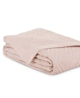 Přehozy Přehoz na postel AmeliaHome Ophelia pudrově růžový, velikost 170x210