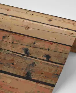 Samolepící tapety Samolepící tapeta moderní provedení dřeva v hnědém