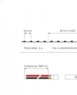 LED pásky 12V Light Impressions Deko-Light flexibilní LED pásek 3528-120-12V-6500K-5m 12V DC 36,00 W 6500 K 2450 lm 5000 mm 840167
