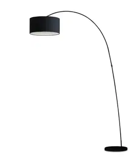 Moderní stojací lampy FARO PAPUA černá stojací lampa