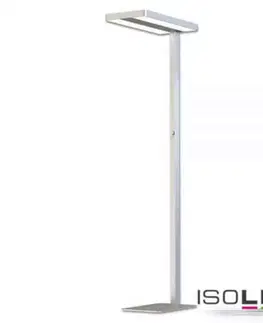 Stojací lampy do kanceláře HEITRONIC Isoled - LED OFFICE PRO stojací svítidlo UP+DOWN 40 + 40W neutrální bílá 4000K 500786