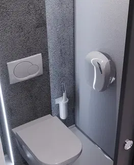 Koupelnový nábytek SAPHO SKIN zásobník na toaletní papír do Ø 24cm, ABS, bílá A90701