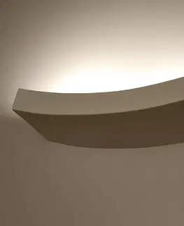 Nástěnná svítidla SOLLUX LIGHTING Nástěnné světlo Lino z keramiky, oblý tvar