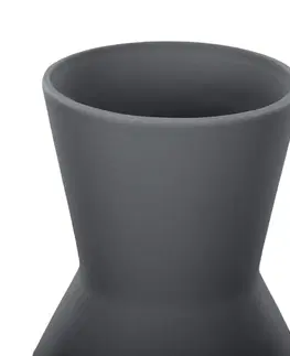 Dekorativní vázy AmeliaHome Keramická váza Giara černá, velikost 10x10x24