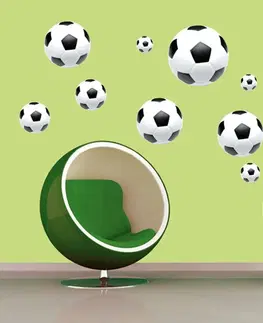Nálepky pro děti Dekorační nálepky na zeď fotbalové míče