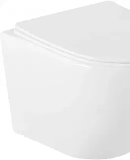 Záchody MEXEN/S Lena Závěsná WC mísa včetně sedátka s slow-slim, duroplast, bílá 30220400